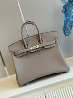 HN 25 Gris Tourterelle Togo Palladium Hardware - Image 3