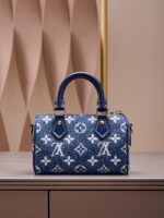 Louis Vuitton LV Speedy Monogram Demin Woman’s Like Auth Handbags 16x10x7.5cm - Image 6