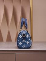 Louis Vuitton LV Speedy Monogram Demin Woman’s Like Auth Handbags 16x10x7.5cm - Image 4