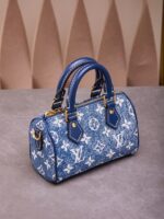 Louis Vuitton LV Speedy Monogram Demin Woman’s Like Auth Handbags 16x10x7.5cm - Image 2