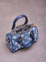 Louis Vuitton LV Speedy Monogram Demin Woman’s Like Auth Handbags 16x10x7.5cm - Image 3