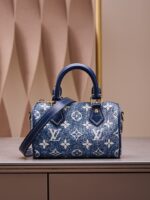 Louis Vuitton LV Speedy Monogram Demin Woman’s Like Auth Handbags 16x10x7.5cm - Image 7