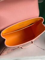 Goyard Saigon Handbag Pink Women’s Wooden Handle 20x15cm - Image 3