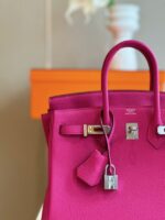 HN 25 Pink Togo leather Palladium Hardware - Image 3