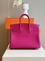 HN 25 Pink Togo leather Palladium Hardware - Image 7