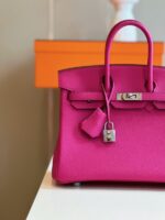 HN 25 Pink Togo leather Palladium Hardware - Image 2