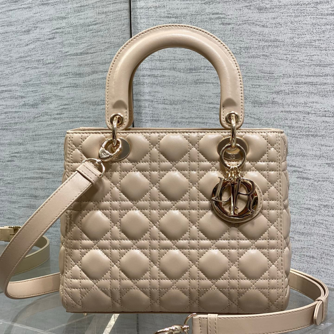 Untitled-design-10.png Dior small Lady Dior bag in Beige Cannage - Image 1