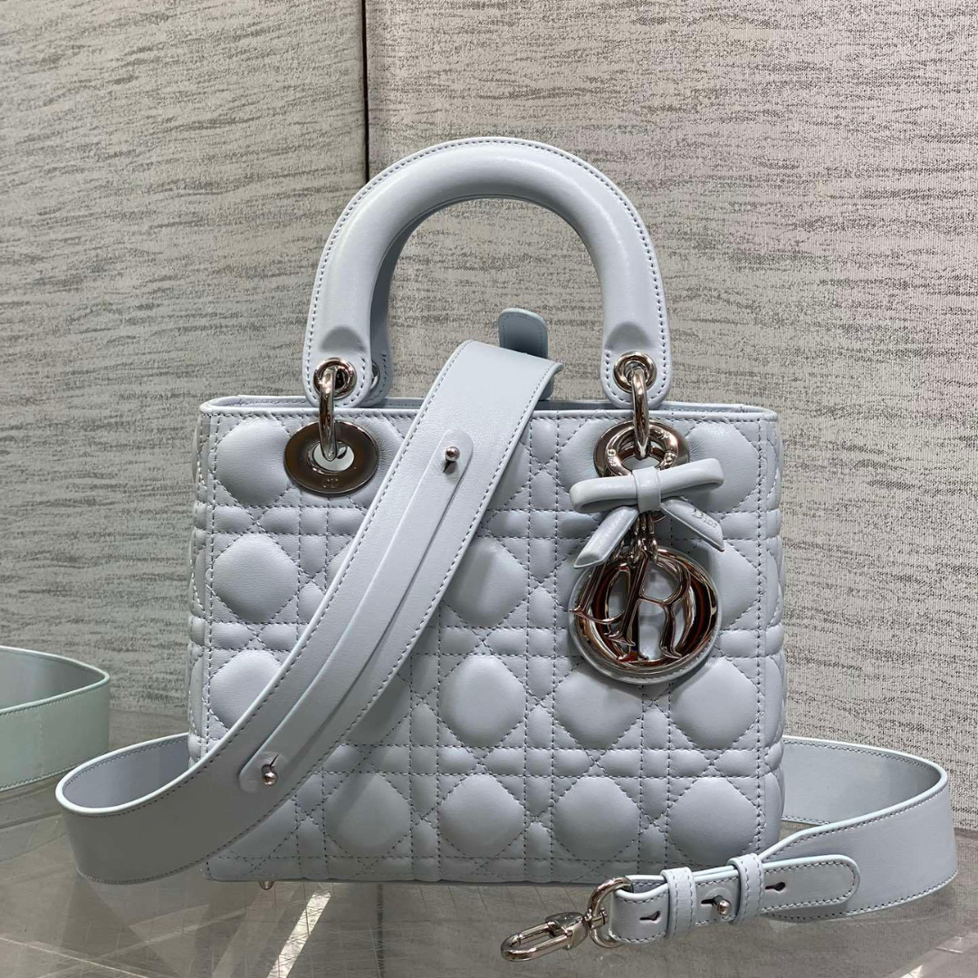 Untitled-design-16.png Dior Small Lady Dior Bag in Ice Blue Cannage - Image 1