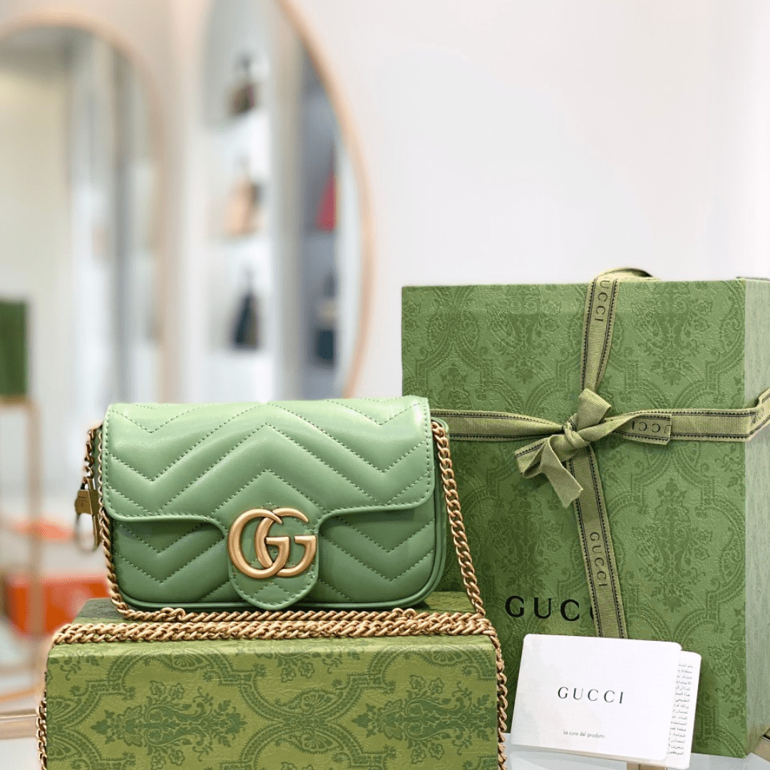 Untitled-design-2025-05-24T071146.323.png Gucci Marmont Women’s Super Handbag Avocado Color 22cm - Image 1