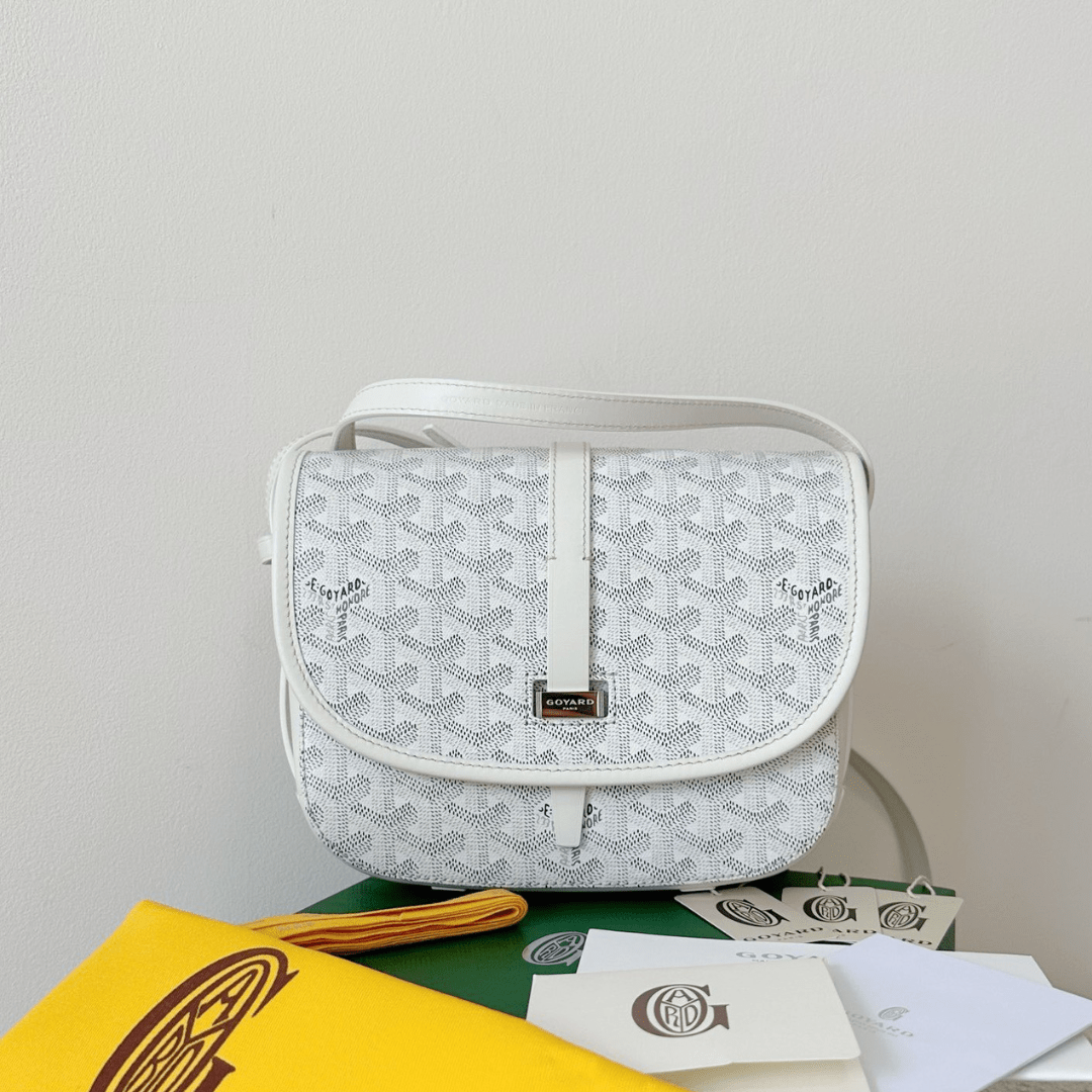 Untitled-design-2025-05-25T172205.489.png Goyard White Handbag Crossbody Women’s 22x16x7cm - Image 1
