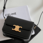 Celine Mini Bag Black Handbag Smooth Leather 19cm
