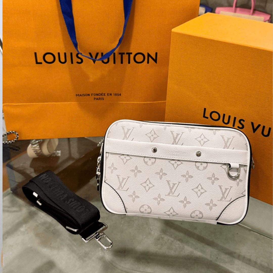 Untitled-design-2025-05-27T044656.197.png Louis Vuitton LV Alpha Monogram White Handbag 24x16x8cm - Image 1