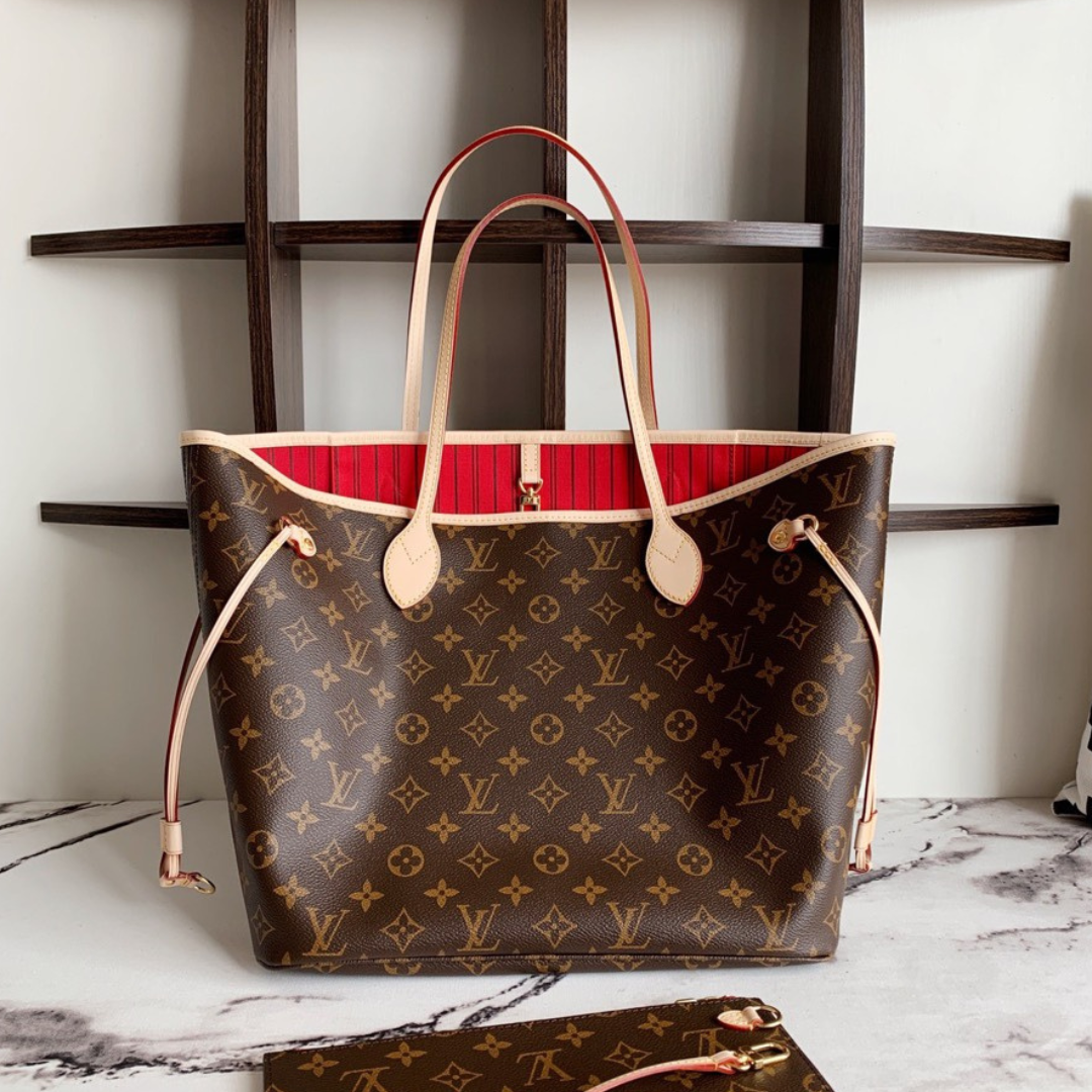 Untitled-design-2025-05-28T113533.936.png Louis Vuitton LV Neverfull Like Auth Handbags Brown Pattern 32x29x17cm - Image 1