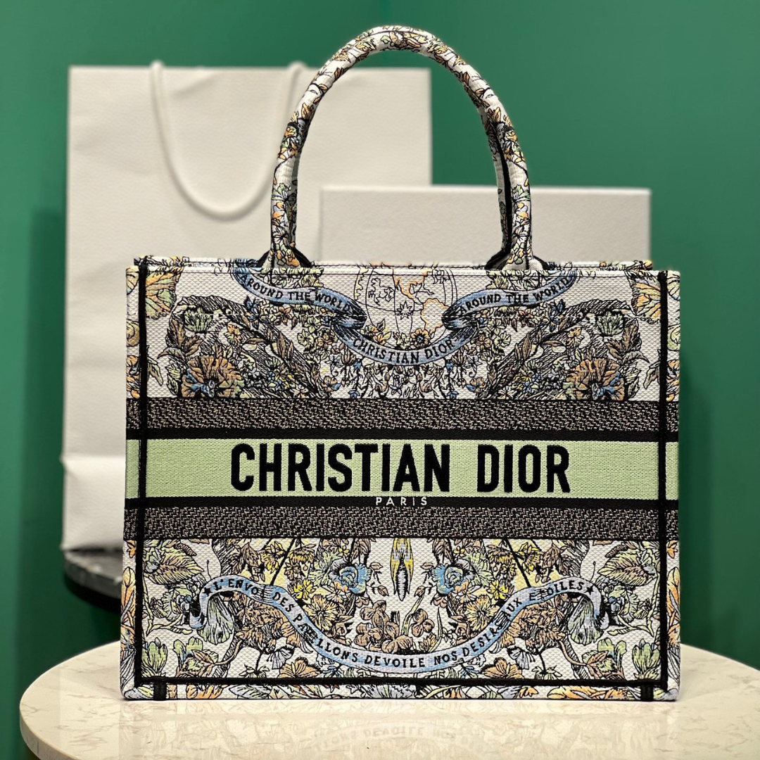 Untitled-design-2025-05-30T033333.283.png Dior Book Tote Super Quality Women’s Handbag Embroidered Fabric Size 36cm - Image 1