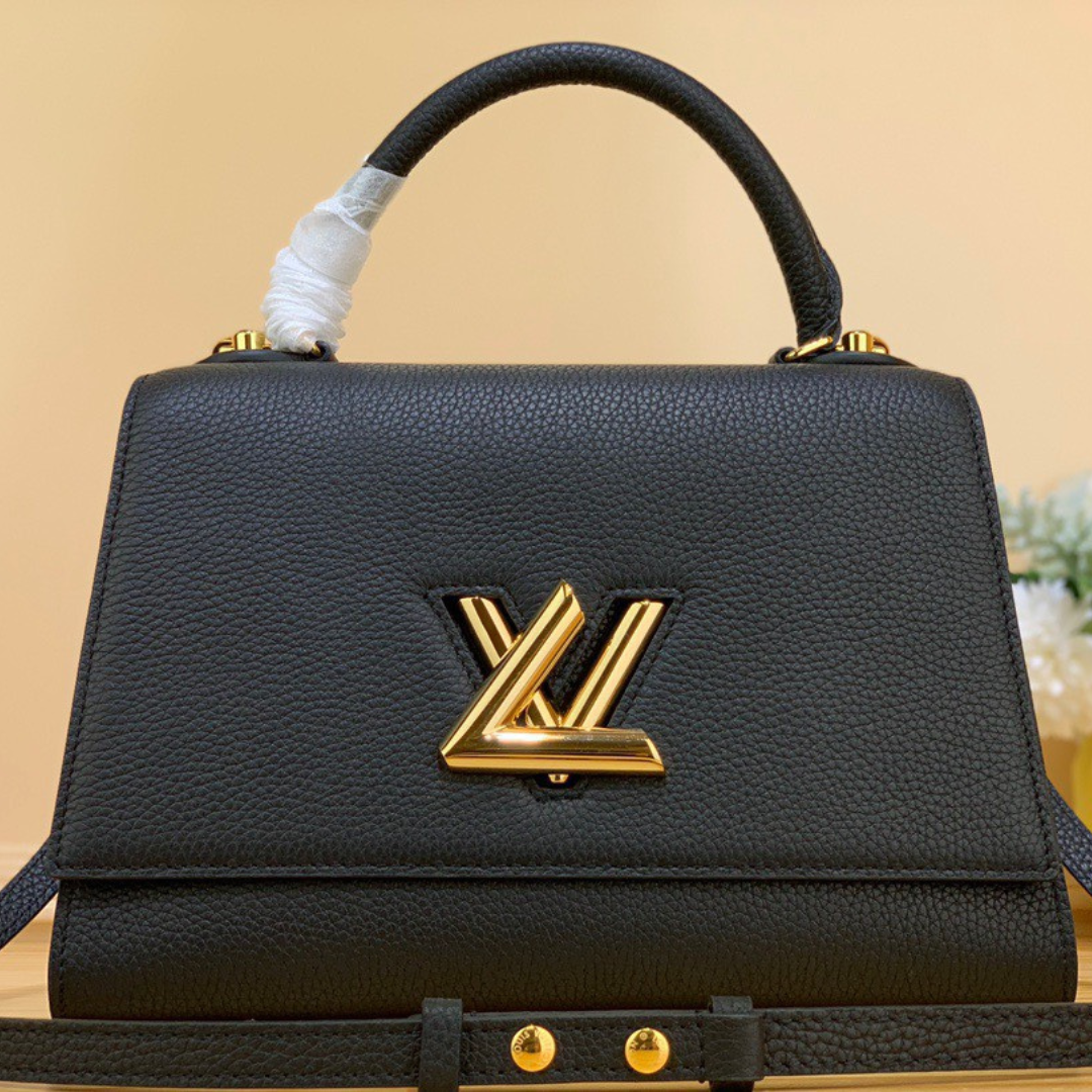 Untitled-design-2025-06-02T031304.979.png Louis Vuitton LV Twist Handle Replica Woman’s Black Handbags 17x25x11cm - Image 1