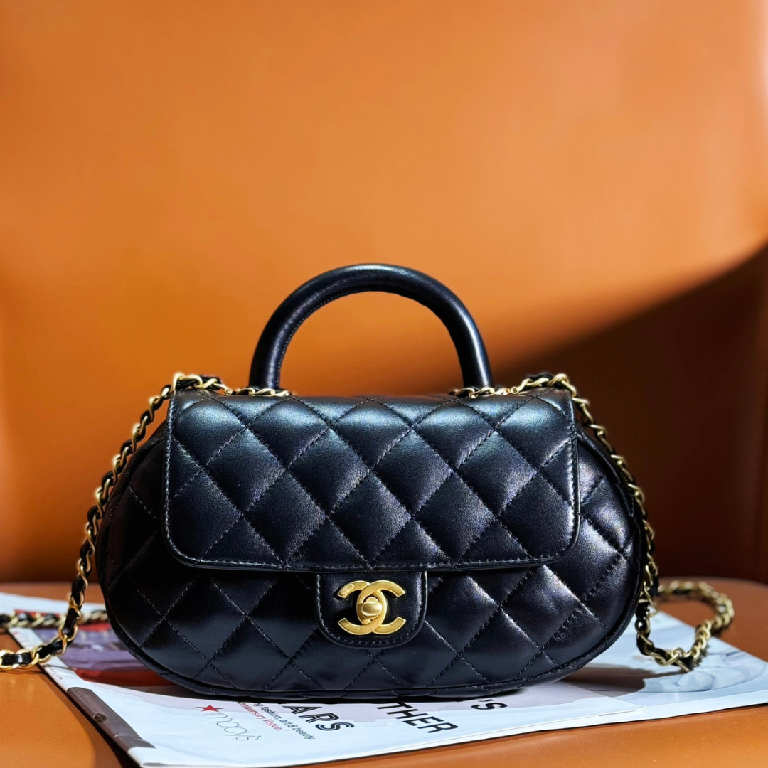 Untitled-design-2025-06-24T030850.221.png Chanel 24C Top Handle Flap Bag in Black Lambskin - Image 1