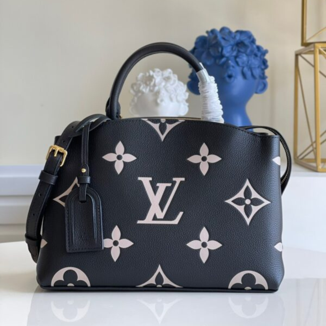 Untitled-design-2025-07-07T173254.731.png Louis Vuitton LV Petit Palais Da Bicolor Monogram Empreinte Handbags 29x18cm - Image 1
