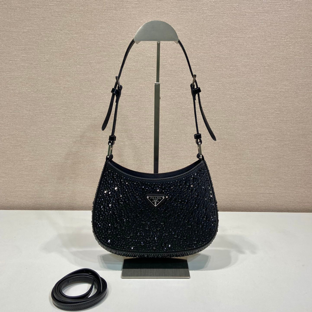 Untitled-design-2025-08-13T220333.790.png Prada Cleo crystal-embellished Shoulder Bag - Image 1