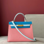 HN 28 Epsom Light Blue/ Electric Blue/Rose Pink Gold Hardware