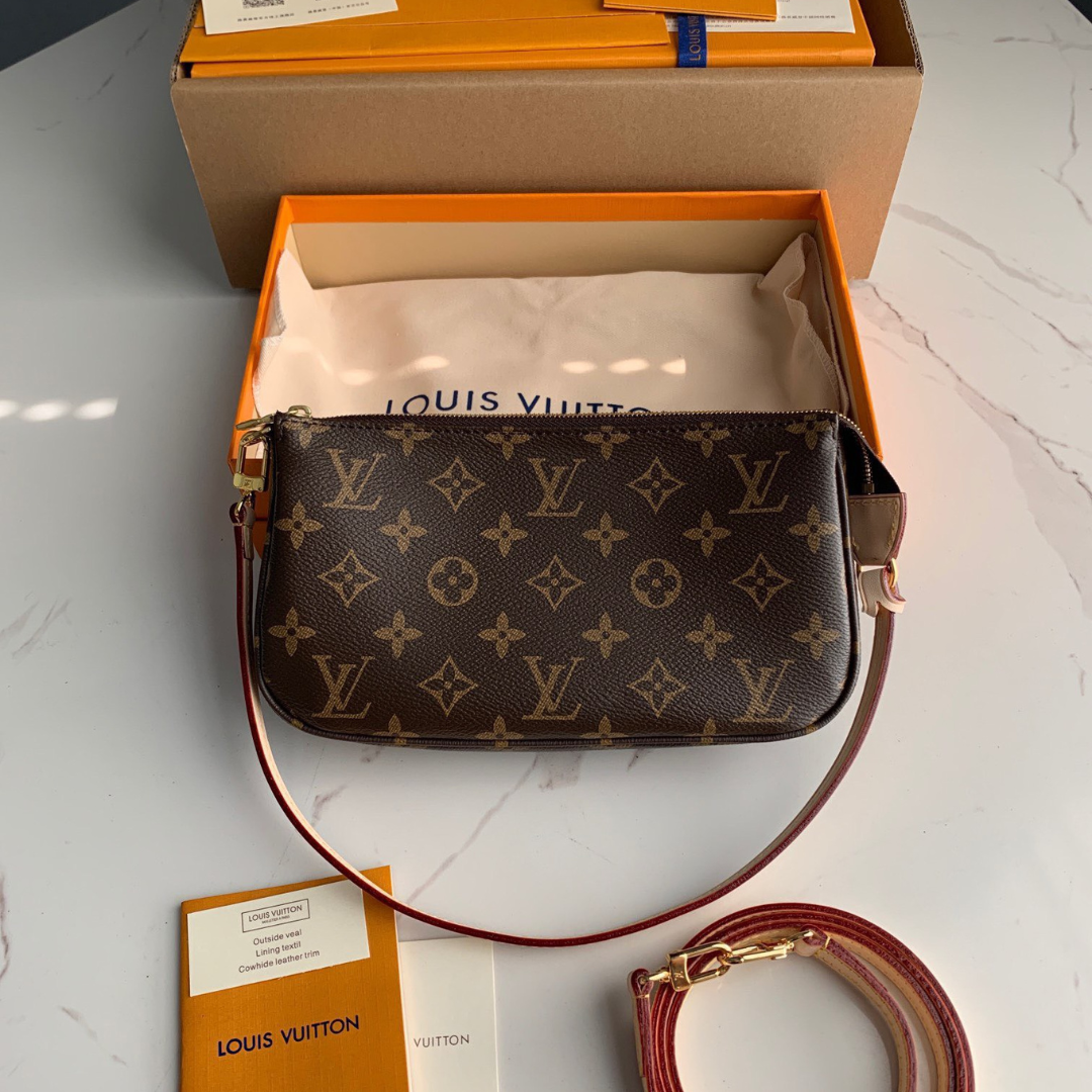 Untitled-design-2025-12-27T031113.279.png Louis Vuitton LV Pochette Monogram Woman’s Handbags 23.5×13.5cm - Image 1