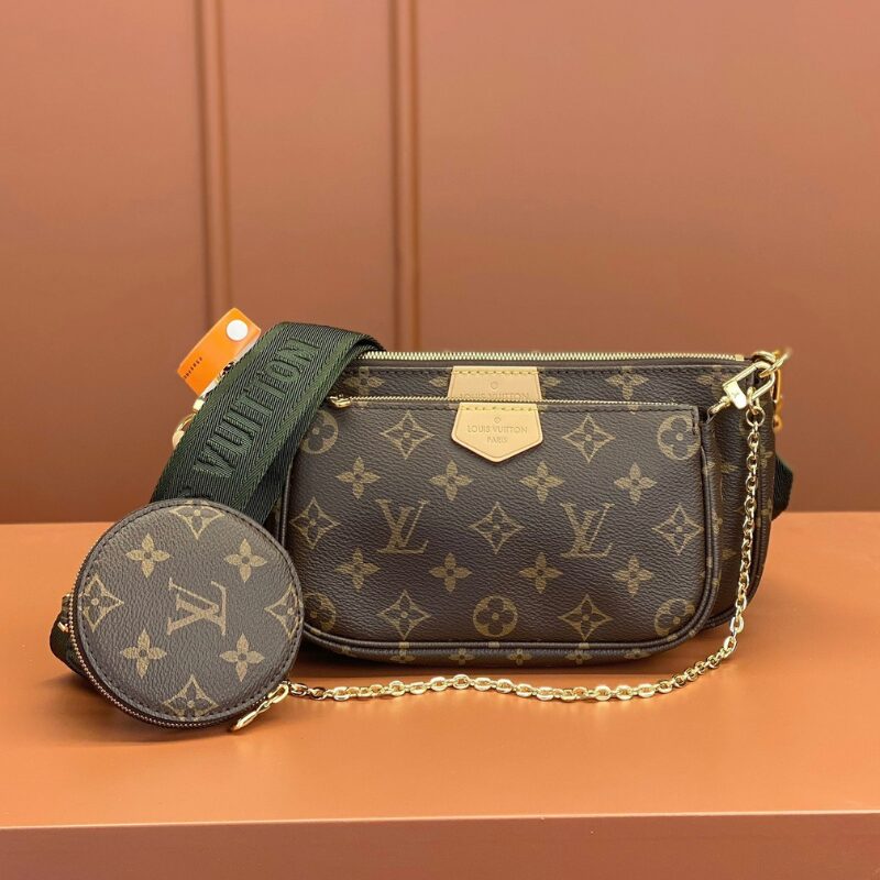 Untitled-design-2026-01-23T165224.976.jpg Louis Vuitton LV Multi Pochette Handle Fabric Green Handbags Monogram - Image 1