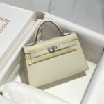 HN MINI 20 WHITE EPSOM SILVER HARDWARE