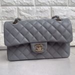 Chanel Classic Flap bag in Grey Caviar Leather