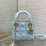 Dior Mini Lady Dior Bag in Ice Blue