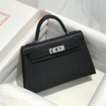 HN MINI 20 BLACK EPSOM SILVER HARDWARE