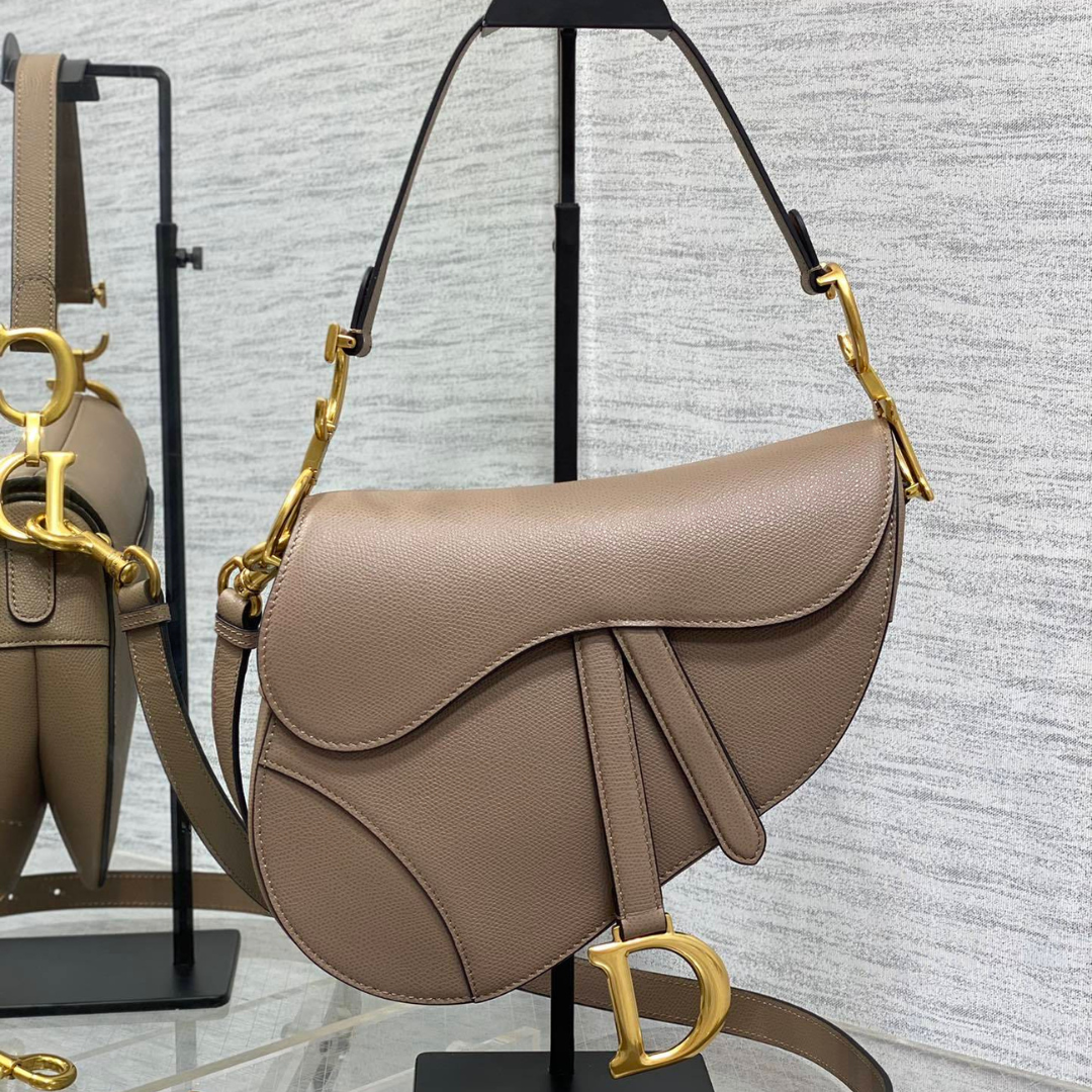 Untitled-design-46.png Dior Saddle Bag in Brown Gold Hardware - Image 1