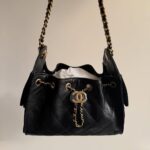 CHANEL 25 Mini Black Gold Hardware