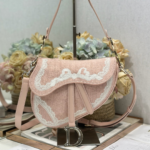 Dioramour Small Saddle Bag with Strap Soupir Pink