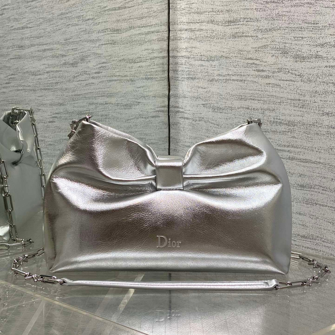 Untitled-design-71.png Dior Bow Bag Sliver Lambskin - Image 1