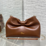 Dior Bow Bag Brown Lambskin