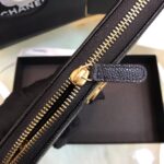 Chanel Wallet Black Grained Leather Gold Lock 19×10.5cm - Image 6