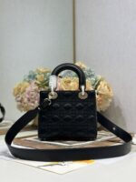 Dior Lady Small Black Handbag - Image 6