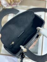 Dior Lady Small Black Handbag - Image 8