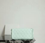 CHANEL 25 HANDBAG 30 IN GREEN CAVIER GOLD HARDWARE - Image 5