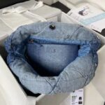 Chanel 22 Small Denim Hobo Bag - Image 5