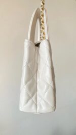 Chanel Kelly Mini Shopping Bag White - Image 4
