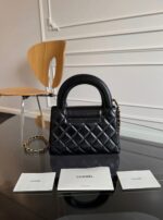 Chanel Kelly Mini Shopping Bag Black - Image 3