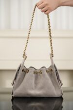 CHANEL 25 Mini Grey Suede - Image 9