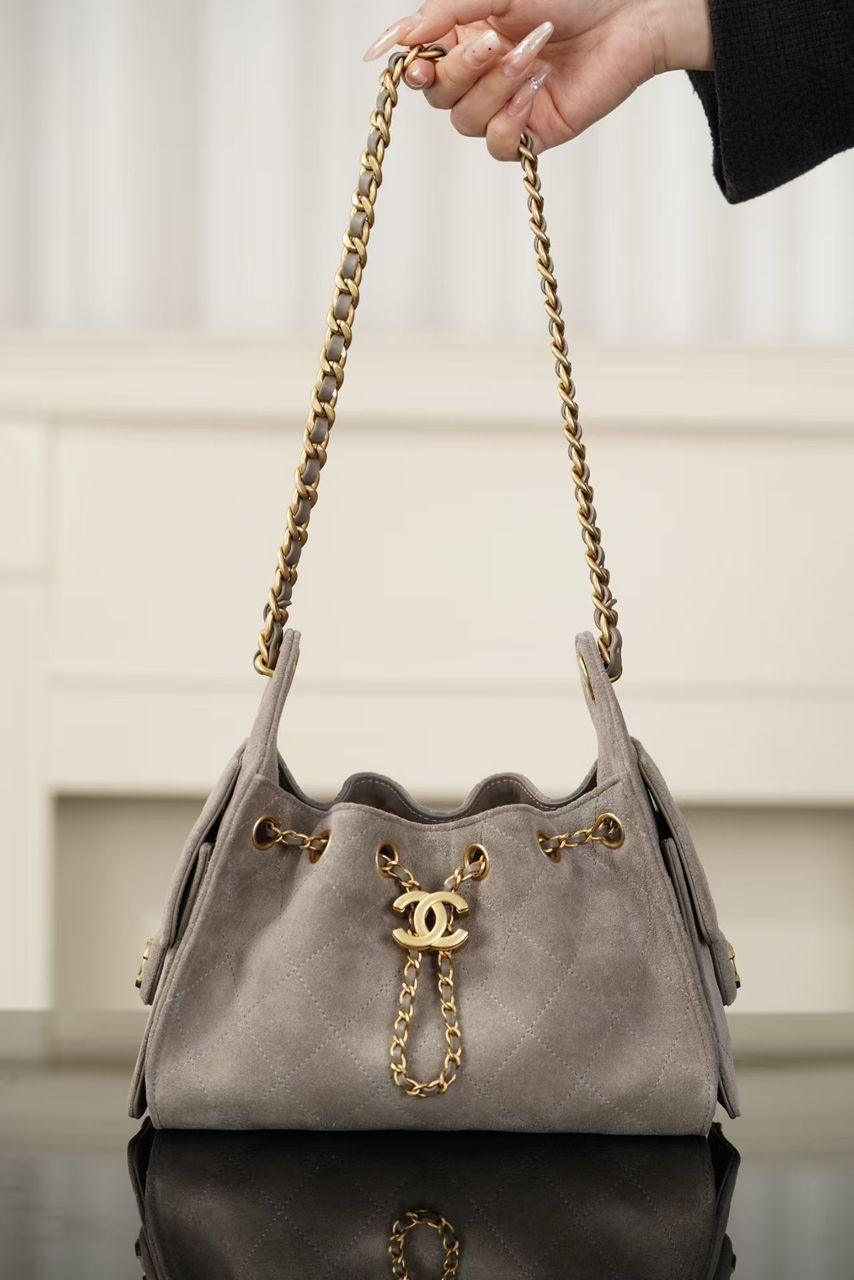 WhatsApp-Image-2026-05-10-at-9.21.22-PM.jpeg CHANEL 25 Mini Grey Suede - Image 1