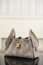 CHANEL 25 Mini Grey Suede - Image 7