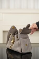 CHANEL 25 Mini Grey Suede - Image 5
