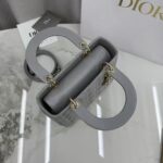 Dior Medium Lady Dior My Abcdior bag in grey lambskin - Image 7
