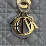 Dior Medium Lady Dior My Abcdior bag in grey lambskin - Image 6