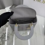 Dior Medium Lady Dior My Abcdior bag in grey lambskin - Image 3