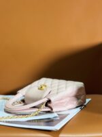 Chanel Lambskin Mini Kelly Chain Bag Light Pink - Image 3