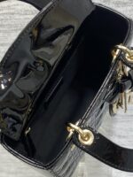 Christian Dior Small Lady Dior bag in Black Patent - Image 6